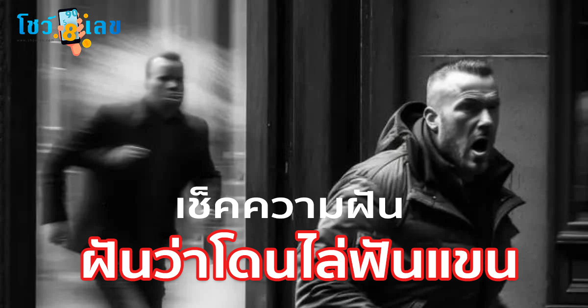 ฝันเห็นโดนไล่ฟันแขน เลขเด็ด ทำนายฝัน ฝันดีหรือร้าย เตือนเรื่องอะไร? พร้อมบอกความหมาย