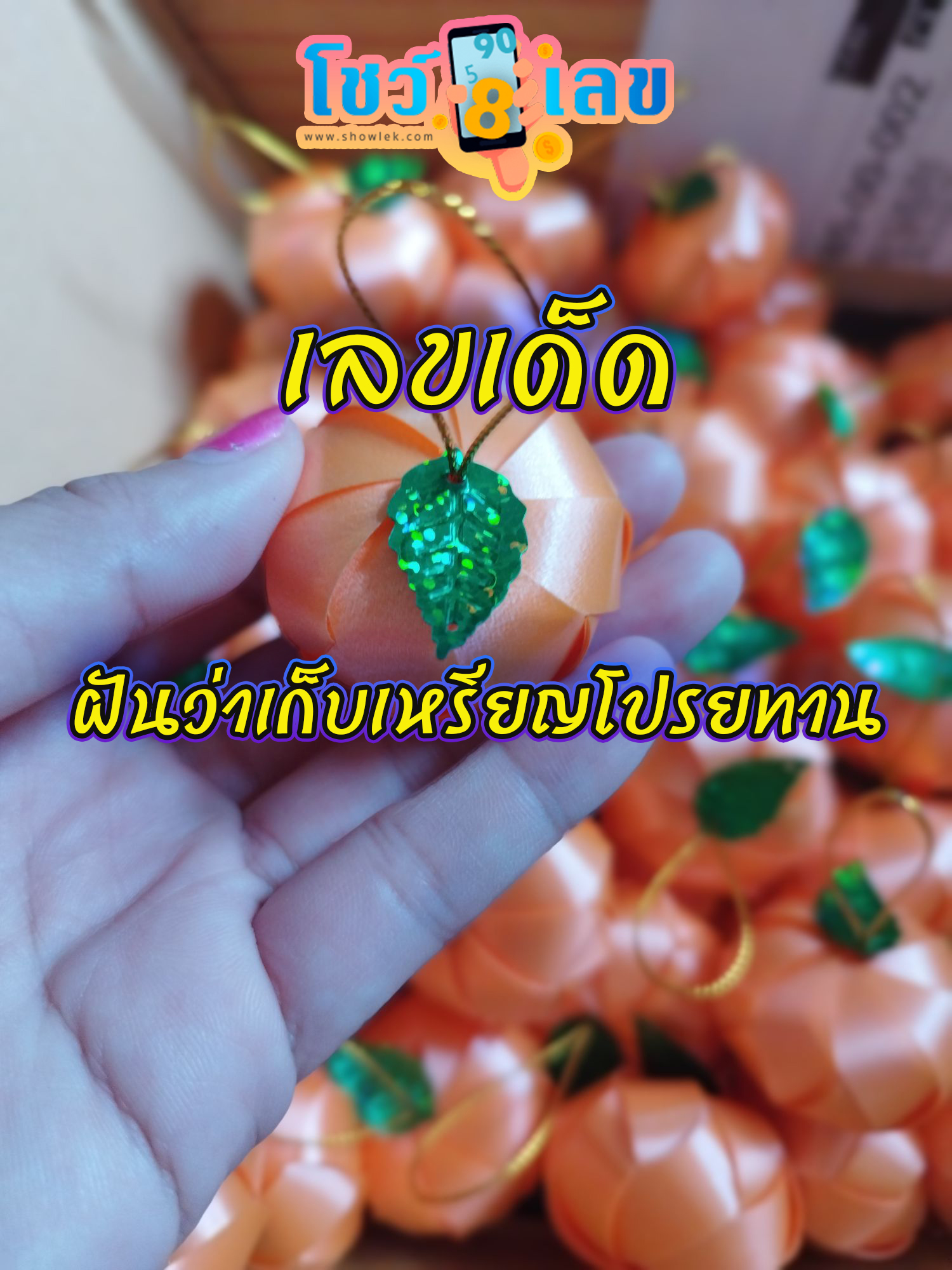 ฝันว่าเก็บเหรียญโปรยทาน -"Dreaming of collecting coins and scattering them for alms"