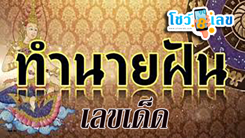 ฝันเห็นดาราหญิงที่ชอบ-"Dreaming of seeing a female celebrity that you like"