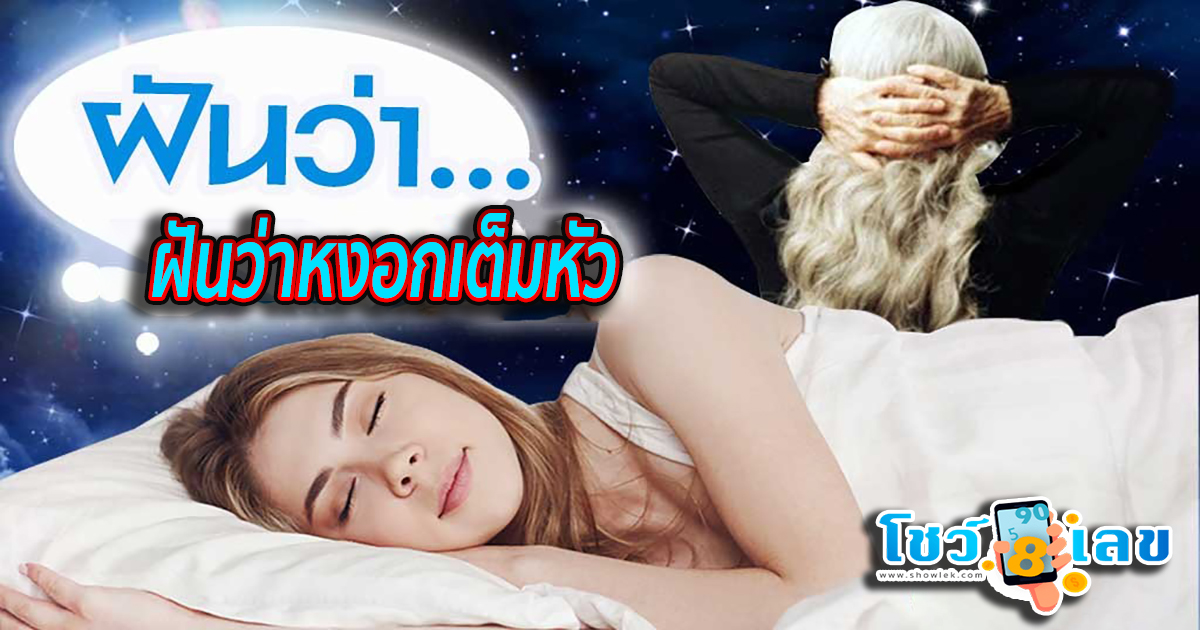 ฝันว่าหงอกเต็มหัว หมายความว่าอย่างไร พร้อมเลขเด็ด แม่นๆ ที่เกี่ยวกับความฝัน เช็กเลย !!