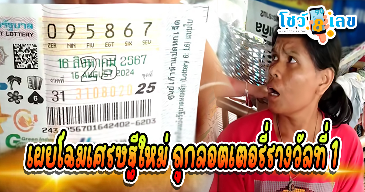 เผยโฉม 1 ในผู้โชคดีถูกลอตเตอรี่รางวัลที่ 1 งวดวันที่ 16 ส.ค. 67 ญาติ-เพื่อนบ้าน แห่มาแสดงความยินดีกันแน่นบ้าน