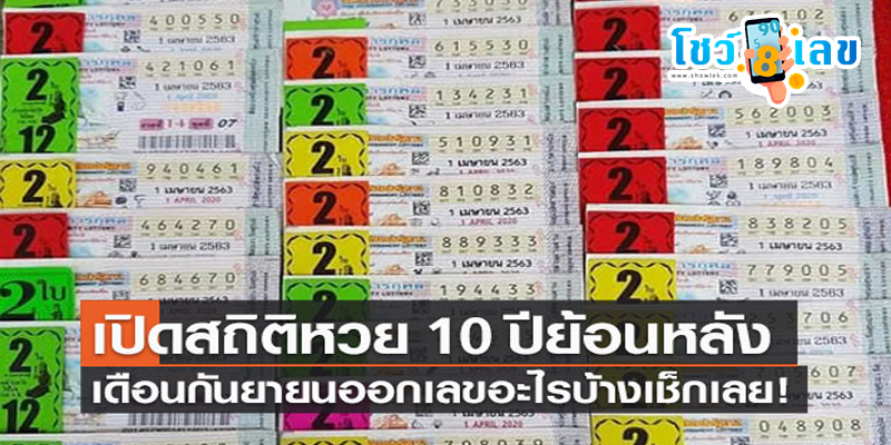สถิติหวย 1 กันยายน-"Lottery statistics 1 September"