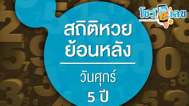 สถิติหวยออกวันศุกร์-"Lottery statistics released on Friday are the most accurate."
