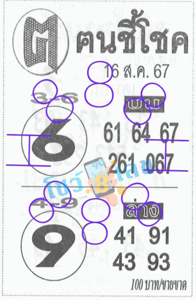 คนชี้โชค 16 8 67-"Lucky person"