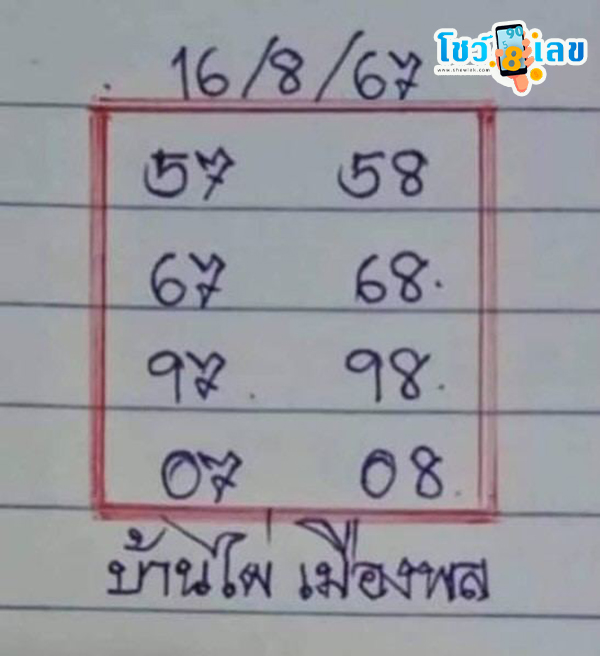 ไผ่เมืองพล 16 8 67-"Phai Muang Phon 16 8 67"