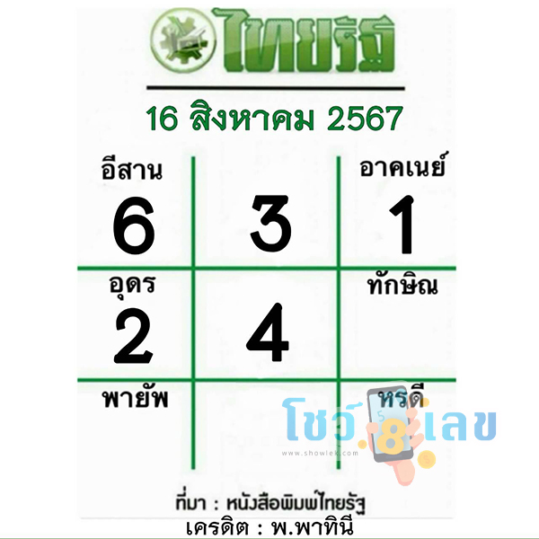 ไทยรัฐ 16 8 67-"Thairath 16 8 67"