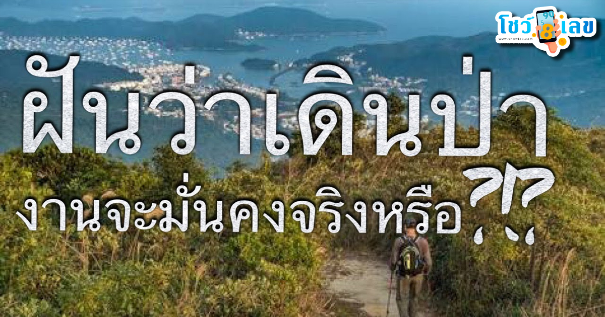 ฝันว่าเดินป่า-"Dreaming about hiking"