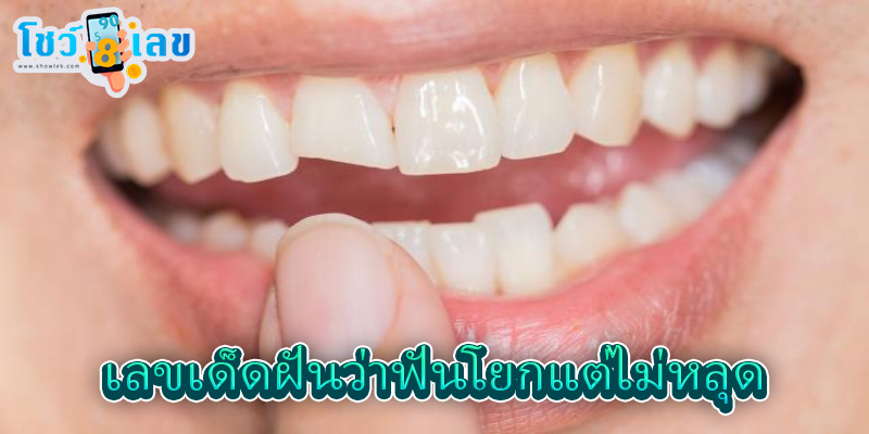 ฝันว่าฟันโยกข้างบน -"I dreamed that my upper tooth was loose."