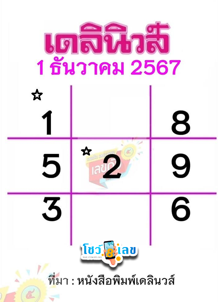 เลขเดลินิวส์ 1 12 67-"Daily News number 1 12 67"