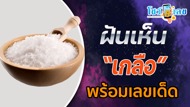 ฝันว่า ตัก เกลือ ใส่ ถุง-"Dreaming-of-scooping-salt-into-a-bag"