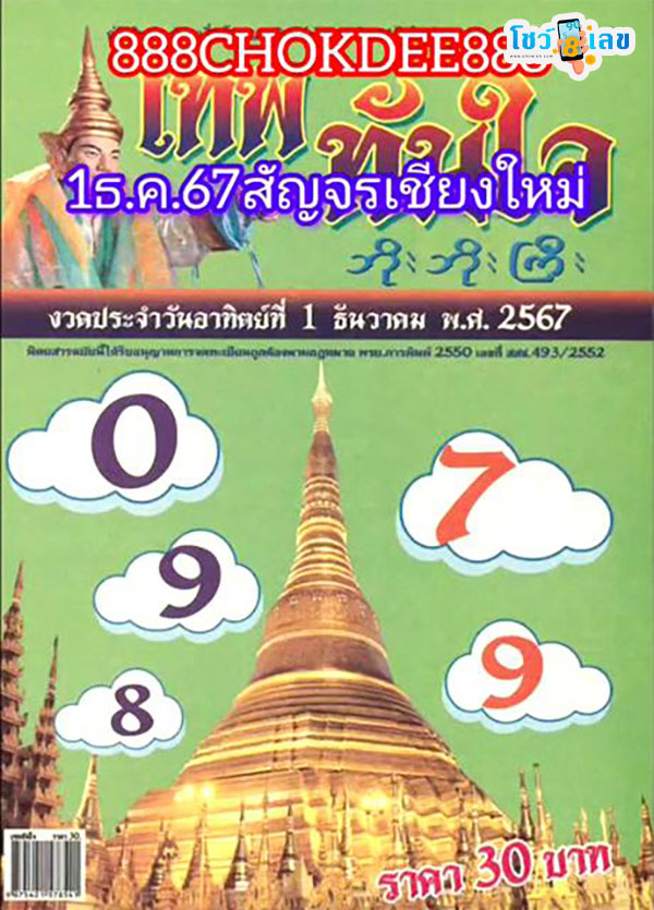 เลขเทพทันใจ 1 12 67-"Thepthanjai number 1 12 67"