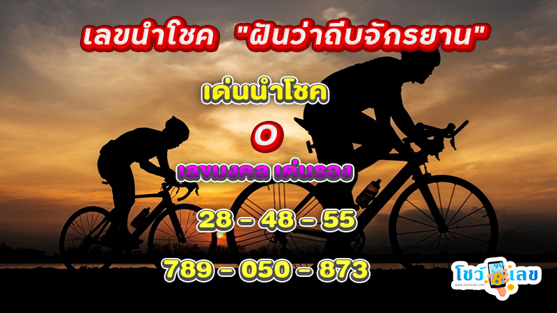 ฝันว่าขี่จักรยาน 2 ล้อ - "Dreaming of riding a 2-wheeled bicycle"