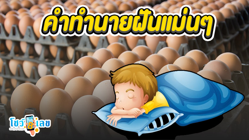 ฝันเห็นไข่ไก่ -"Dreaming of seeing chicken eggs"