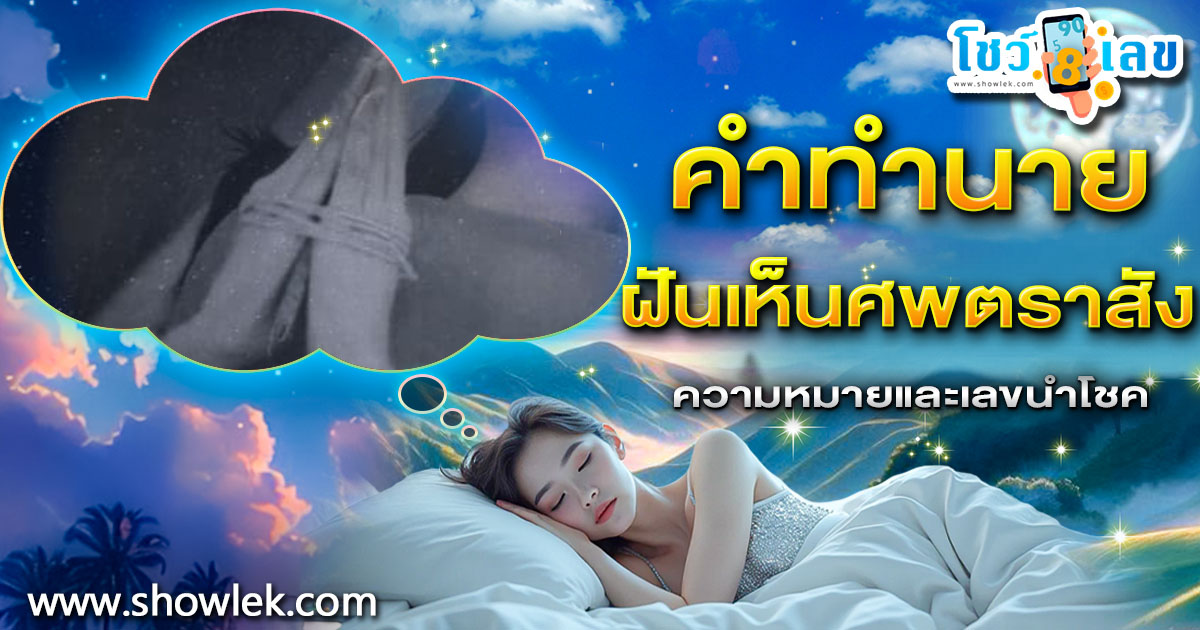 ฝันเห็นศพตราสัง ทำนายว่าอย่างไร? พร้อมเลขเด็ด แม่นๆ ที่เกี่ยวกับความฝัน เเจกฟรี เช็กเลย !