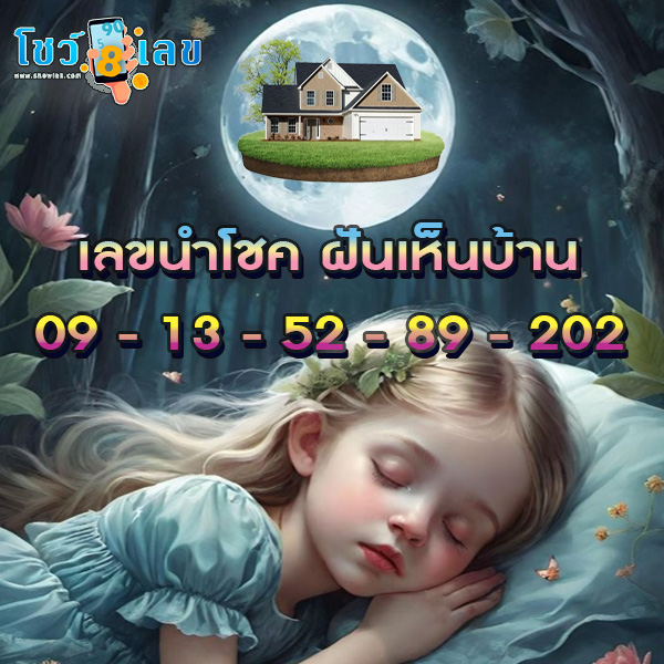 ฝันเห็นบ้าน - "Dreaming about seeing someone else's house, lucky numbers"
