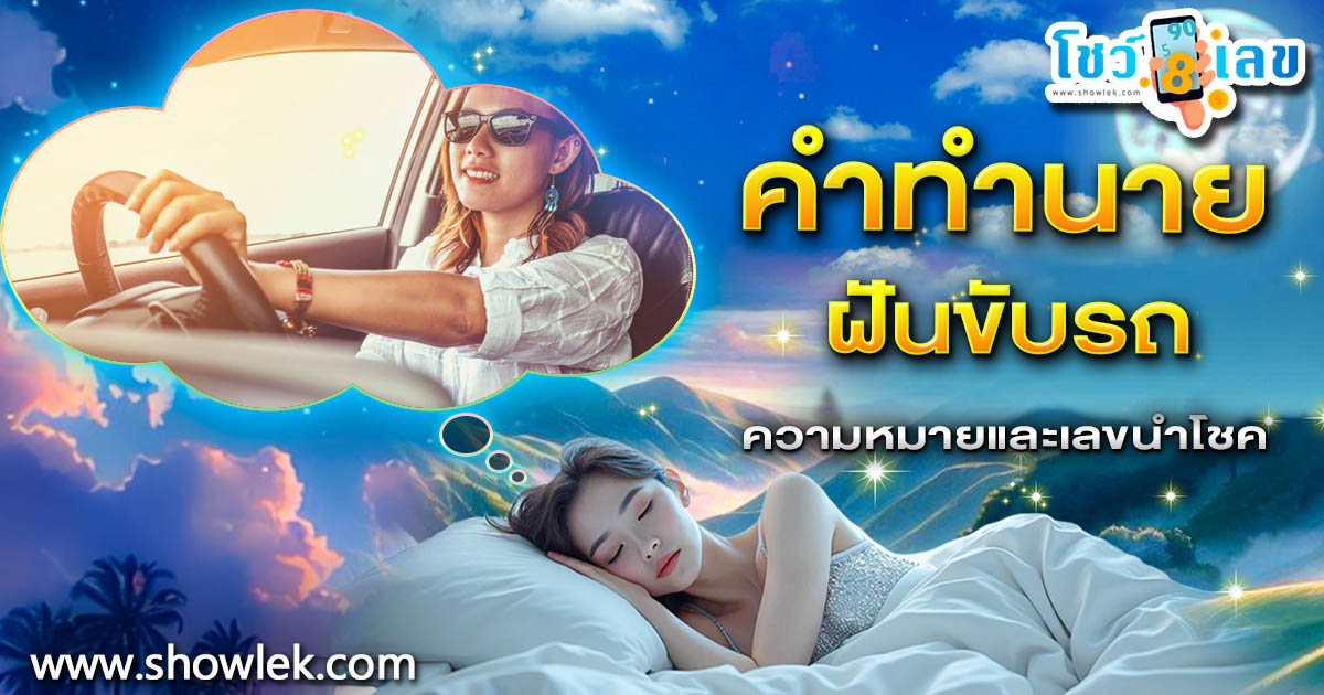 ฝันขับรถ ต้องระวัง! หรือเป็นสัญญาณรวยใช่ไหม? เปิดคำทำนาย พร้อมเลขเด็ดห้ามพลาด