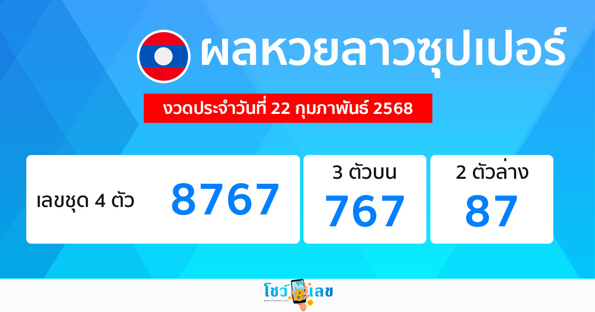 รูปภาพผลหวยลาวซุปเปอร์วันนี้ของ heng99