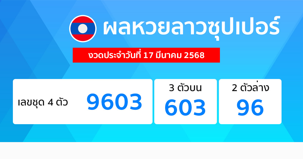 รูปภาพผลหวยลาวซุปเปอร์ของ lekdedonline