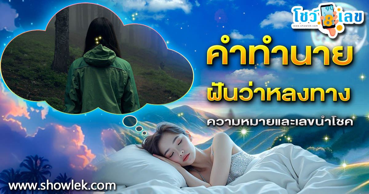 ฝันหลงทาง จะเฮงใช่ไหม? ลางบอกโชคหรือเตือนภัย? พร้อมเลขเด็ดแม่นๆ