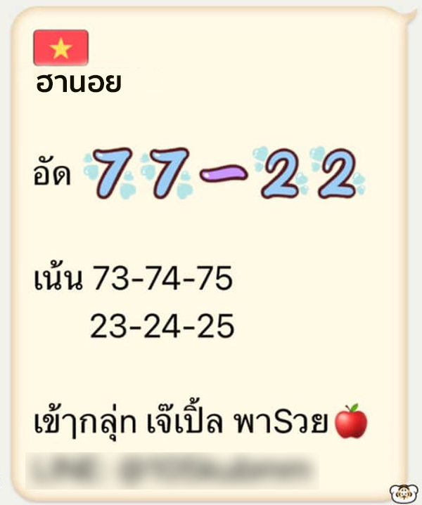 รูปภาพเลขเด็ดหวยฮานอยวันนี้ของ lekdedonline