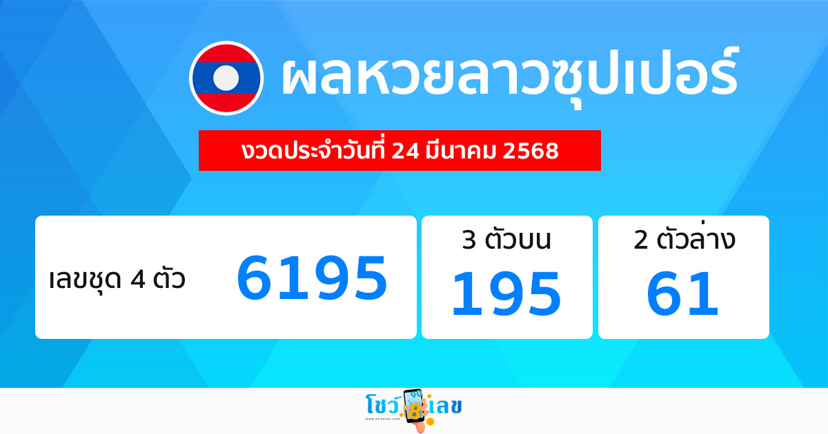 รูปภาพผลหวยลาวซุปเปอร์ ของ lekdedonline