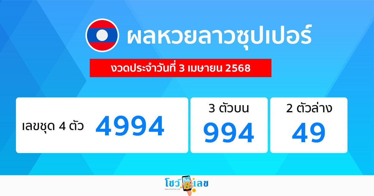 รูปภาพผลหวยลาวซุปเปอร์ของ heng99