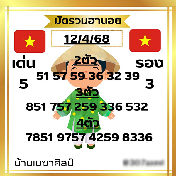 รูปภาพเลขเด็ดหวยฮานอยของ heng99