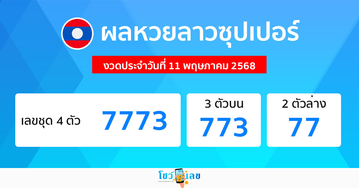 รูปภาพผลหวยลาวซุปเปอร์ของ lekdedonline