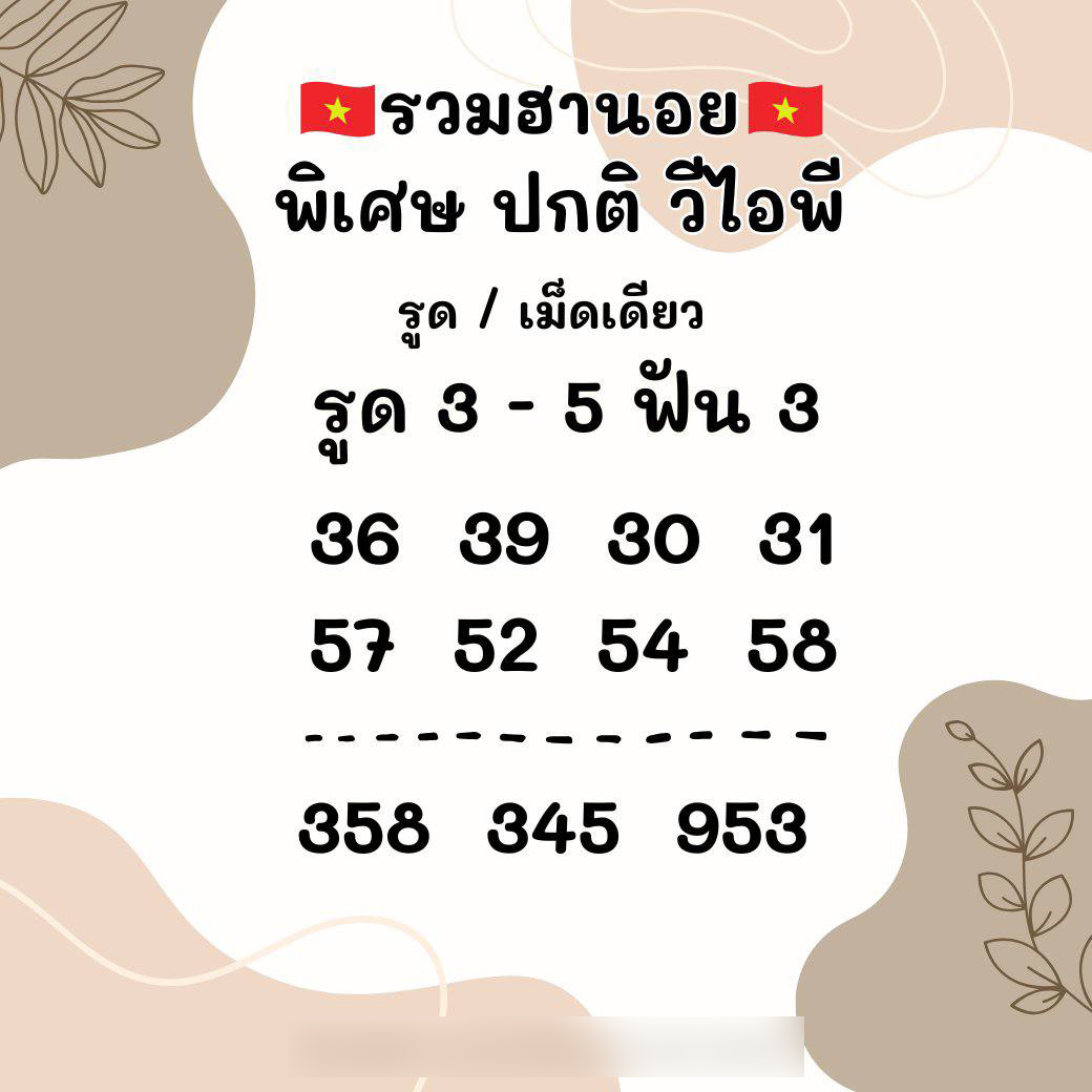 รูปภาพแนวทางหวยฮานอยของ lekdedonline