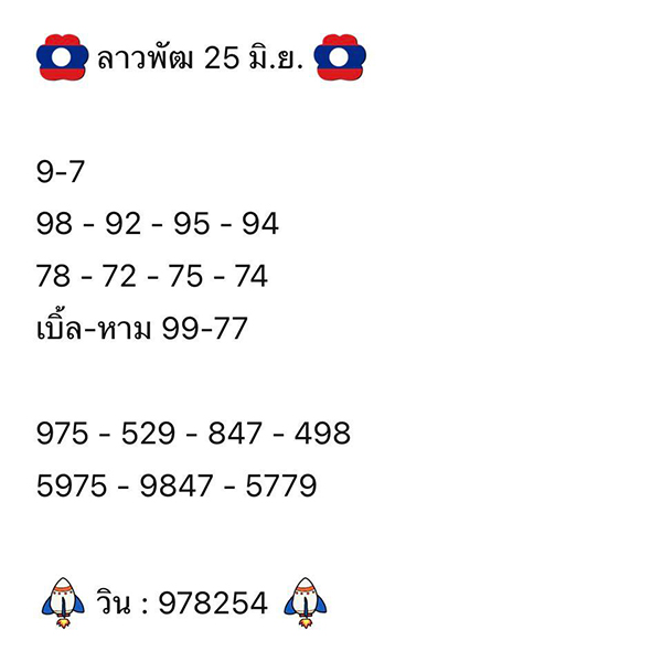 รูปภาพเลขเด็ดหวยลาวของ heng99