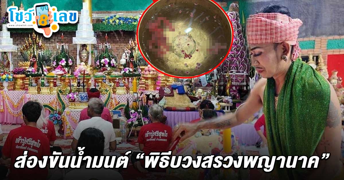 แห่ส่องเลขเด็ดขัดน้ำมนต์ เลขหมอเอ วังนาคินทร์ 16/7/68 พิธีบวงสรวงพญานาค ก่อนเข้าพรรษา เสี่ยงโชคหวยงวดนี้!