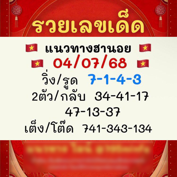 รูปภาพเลขเด็ดหวยฮานอยของ lekdedonline