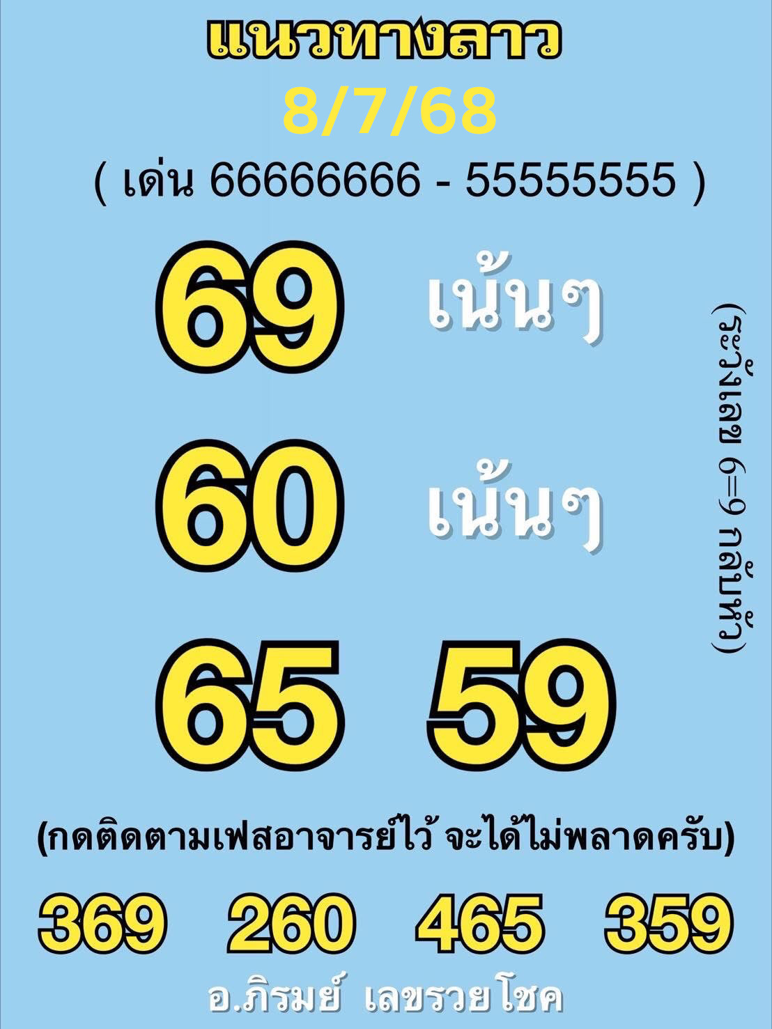 รูปภาพเลขเด็ดหวยลาวซุปเปอร์ของ heng99