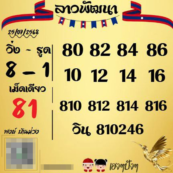 รูปภาพแนวทางหวยลาวจากเซียนวันนี้ของ heng99