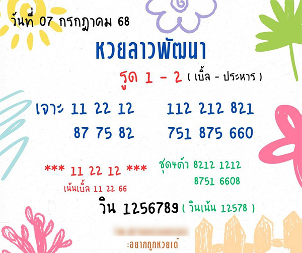 รูปภาพเลขเด็ดหวยลาวของ heng99